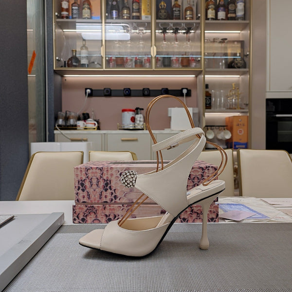 Jimmy 25 Orb 100 Sandal White Nappa Leather 240019