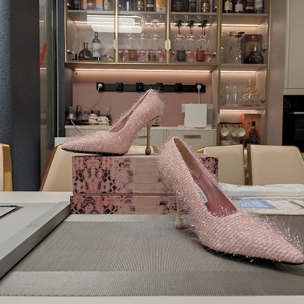 Jimmy 25 Ixia 100 Pump Baby Pink Tinsel 240023