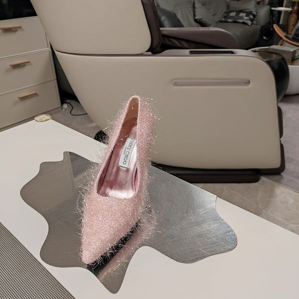 Jimmy 25 Ixia 100 Pump Baby Pink Tinsel 240023