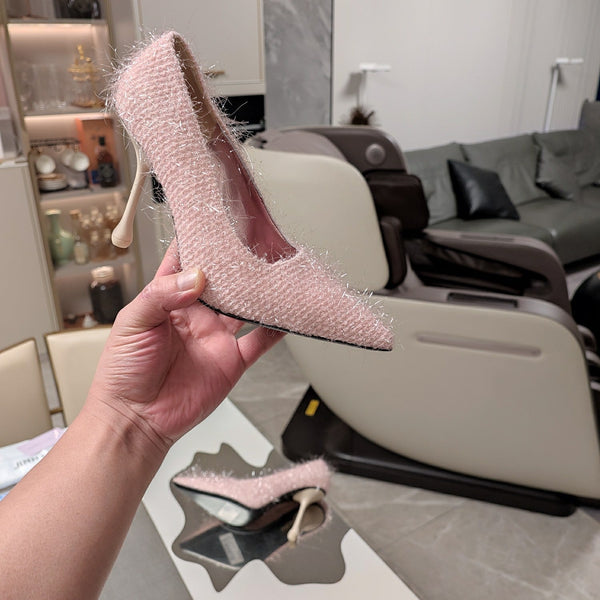 Jimmy 25 Ixia 100 Pump Baby Pink Tinsel 240023