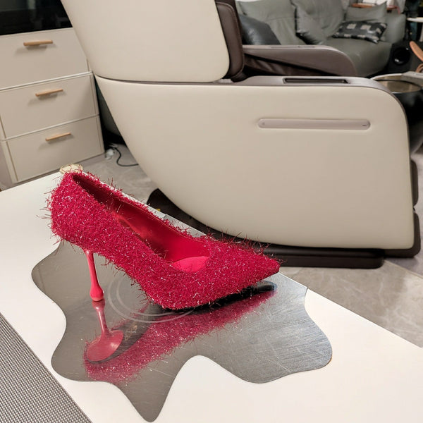 Jimmy 25 Ixia 100 Pump Ruby Red Tinsel 240024