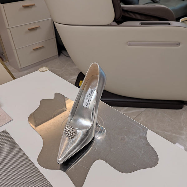 Jimmy 25 Orb Pump 100 Silver Cowhide 240045