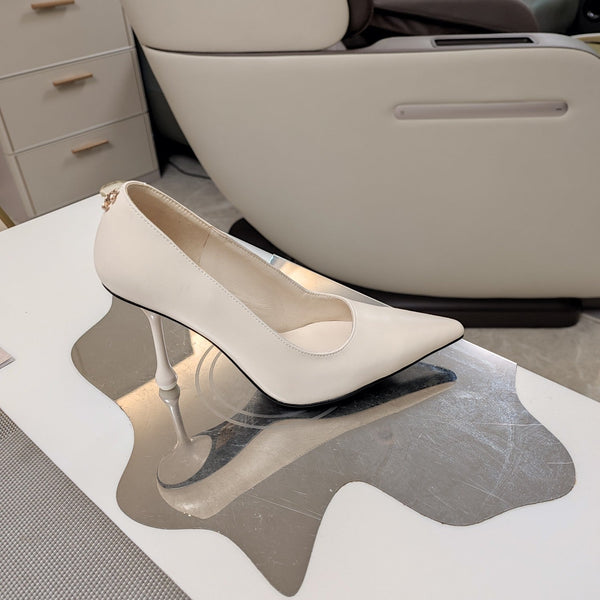 Jimmy 25 Love 100 Pump Beige Cream Cowhide 240037