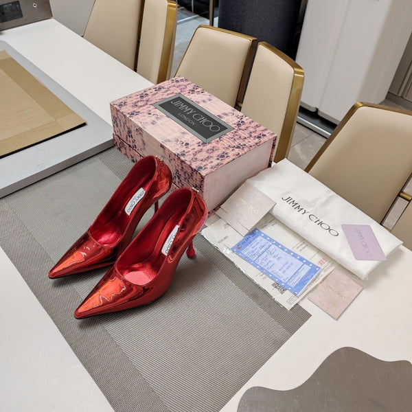 Jimmy 25 Love 100 Pump Red Patent Leather 240039