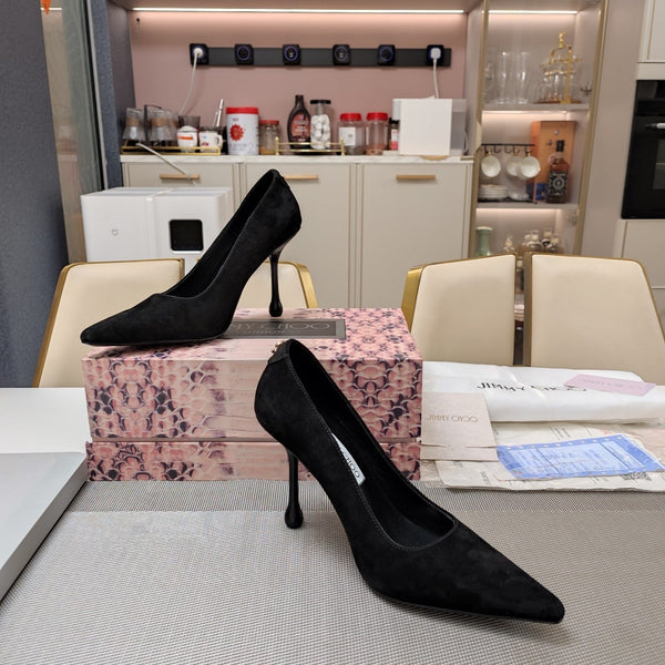 Jimmy 25 Love 100 Pump Black Suede 240040