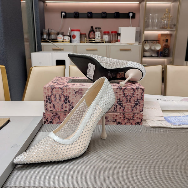 Jimmy 25 Love 100 Pump White Mesh 240042