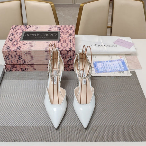 Jimmy 25 Stevie 80 Pumps White Patent Leather 240029