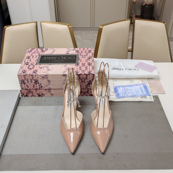 Jimmy 25 Stevie 80 Pumps Nude Pink Patent Leather 240030