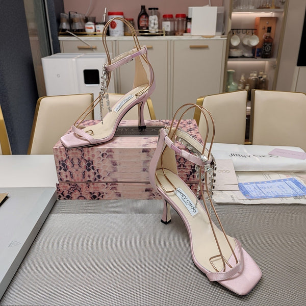 Jimmy 25 Verity Sandal 70 Lemonade Pink Silk 240035