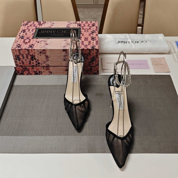 Jimmy 25 Seada 100 Pump Black Cowhide 240046