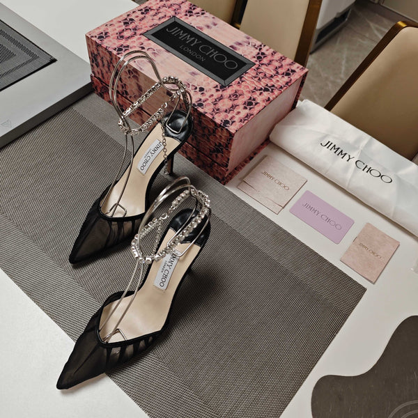 Jimmy 25 Seada 100 Pump Black Cowhide 240046