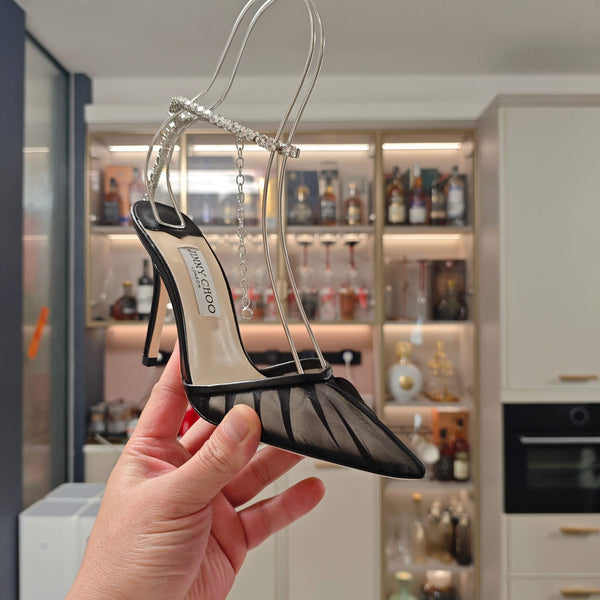 Jimmy 25 Seada 100 Pump Black Cowhide 240046