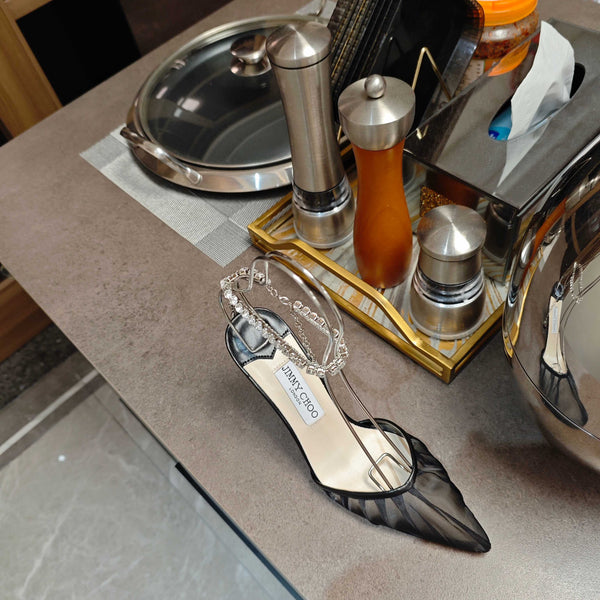 Jimmy 25 Seada 100 Pump Black Cowhide 240046