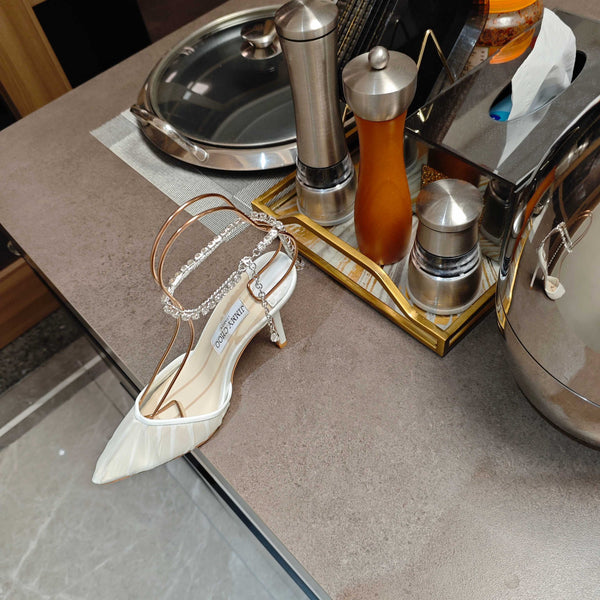 Jimmy 25 Seada 100 Pump White Cowhide 240047