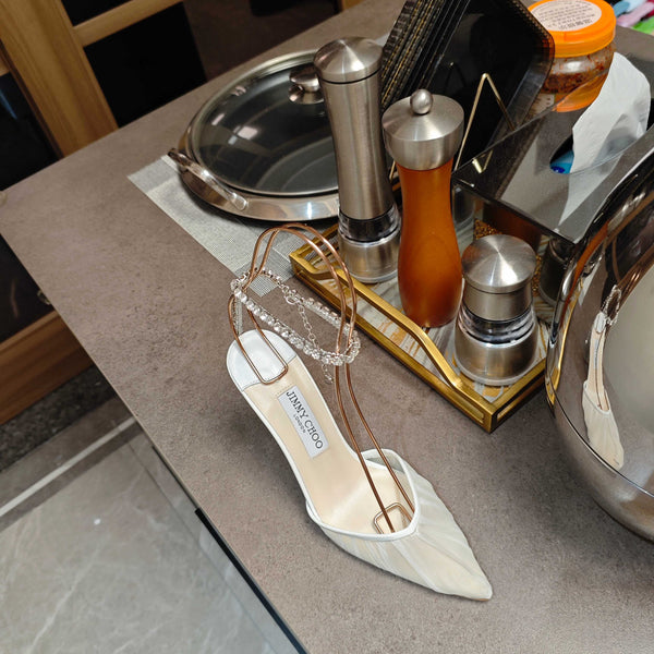 Jimmy 25 Seada 100 Pump White Cowhide 240047