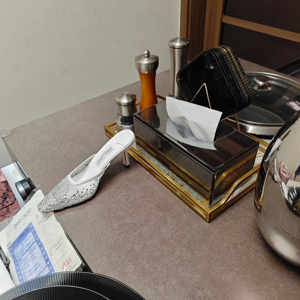 Jimmy 25 Vivi 100 Mule White Mesh Gauze 240052