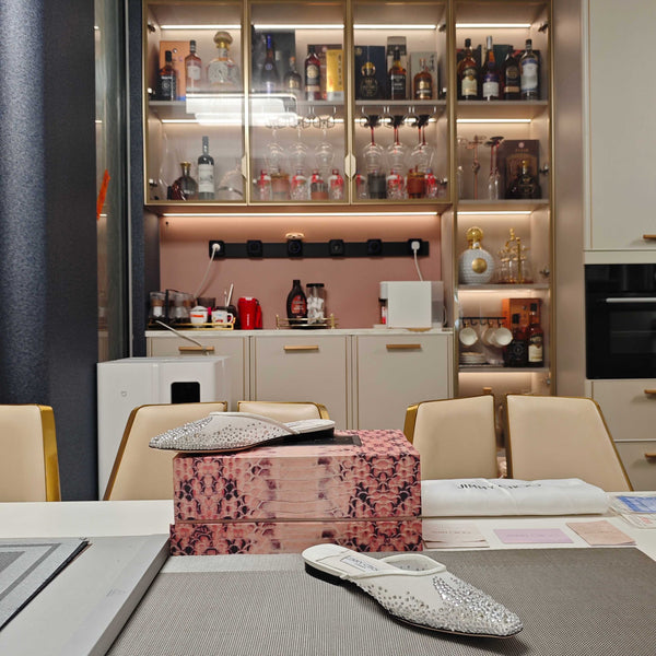 Jimmy 25 Mule Flats White Mesh Gauze 240056