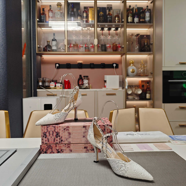 Jimmy 25 Stevie 80 Pumps White Satin 240060