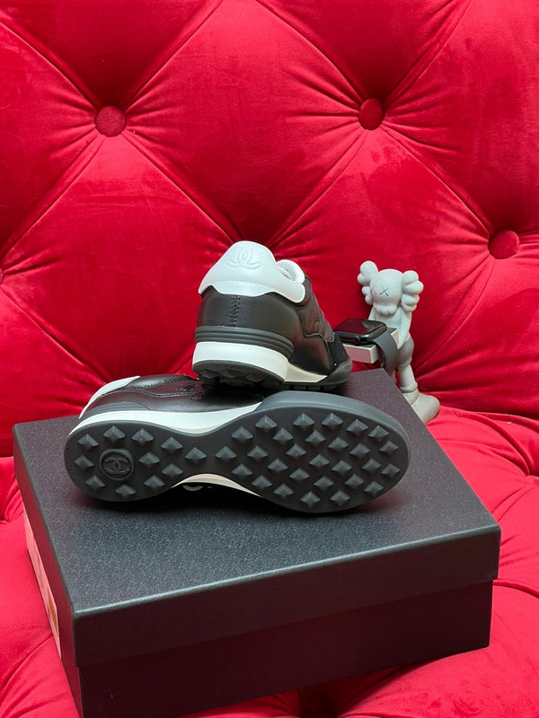 cc low sneaker black quilted calfskin