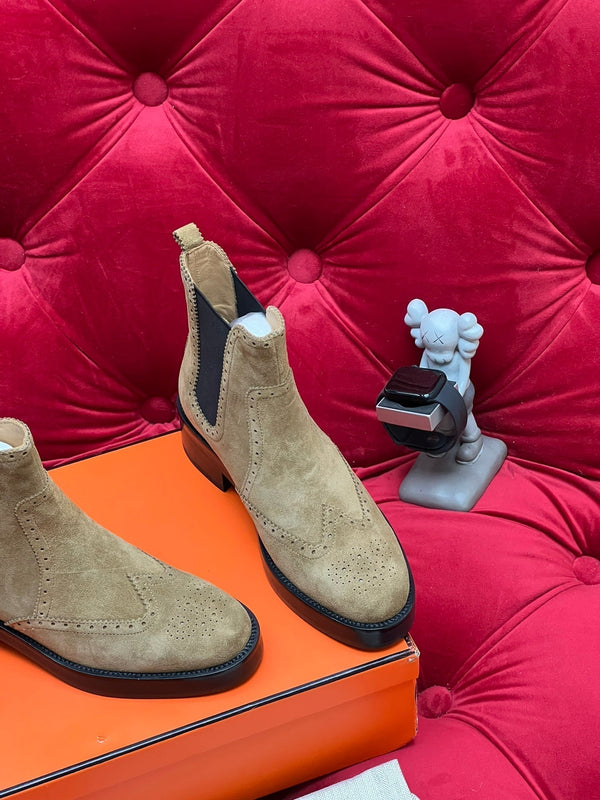 HM Findlay Ankle Boot Beige Light Brown Suede  969358