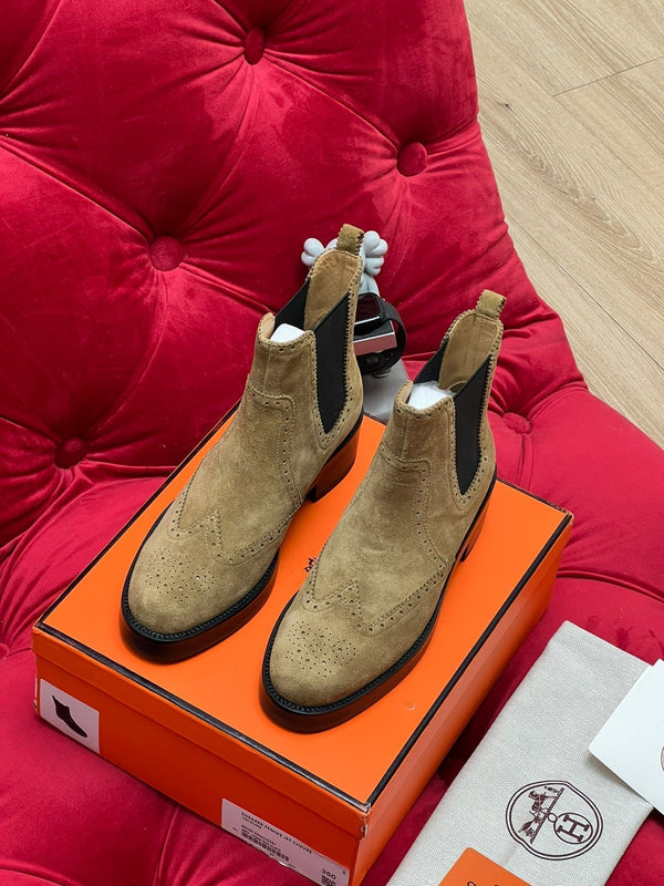 HM Findlay Ankle Boot Beige Light Brown Suede  969358