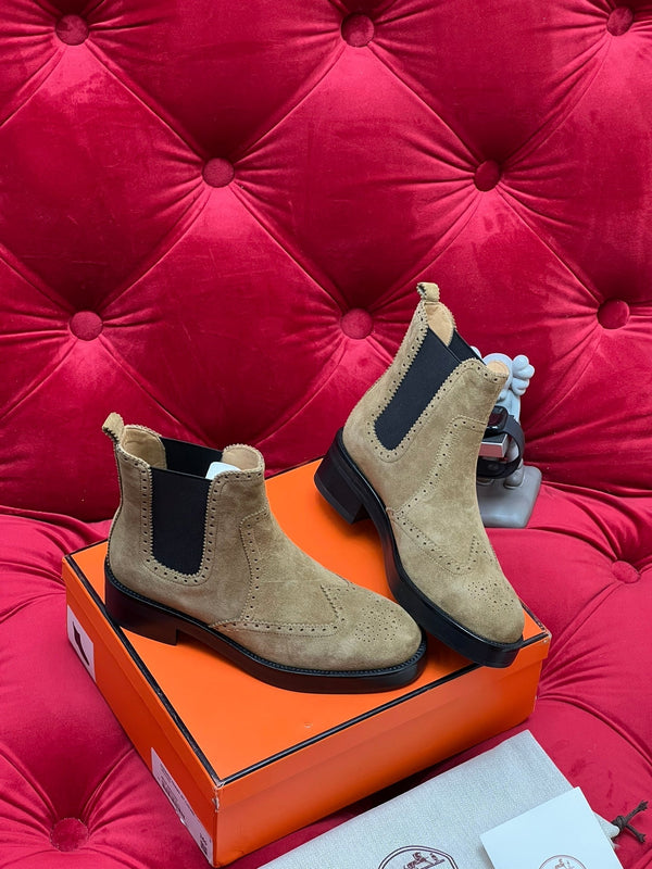 HM Findlay Ankle Boot Beige Light Brown Suede  969358