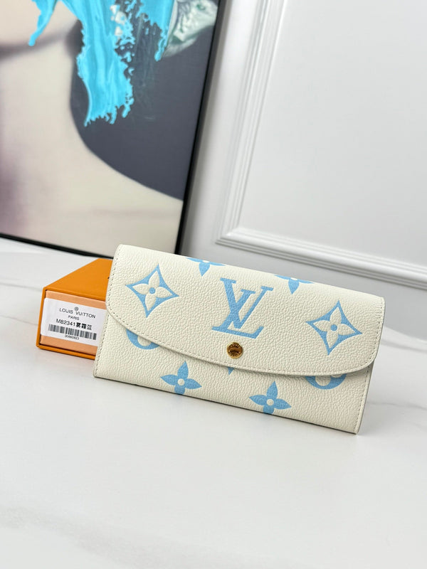 LV M82341 Emilie Wallet Monogram Empreinte Grain Leather 221537