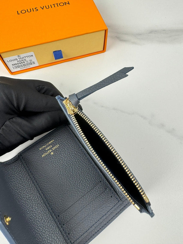 LV Victorine Wallet Black Beige Monogram Empreinte Leather 221543