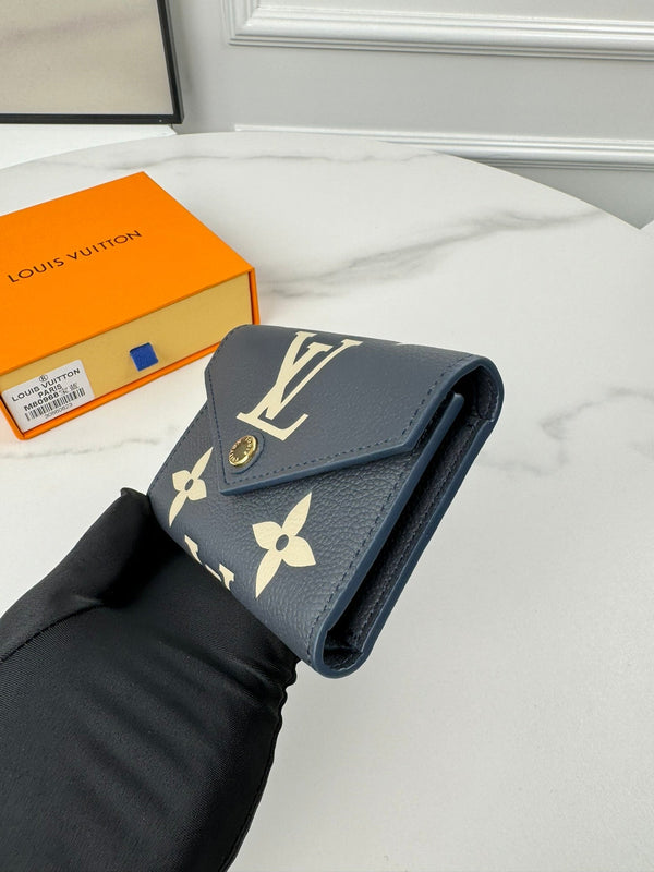 LV Victorine Wallet Black Beige Monogram Empreinte Leather 221543