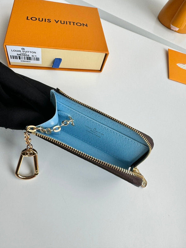 LV Noa Key Holder Blue Monogram Canvas 221548