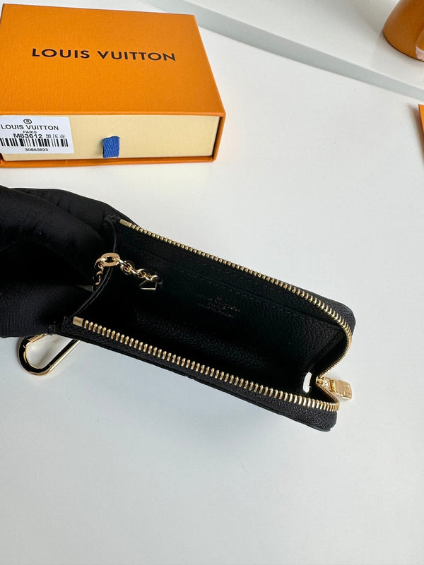 LV Noa Key Holder Black Monogram Calfskin 221549