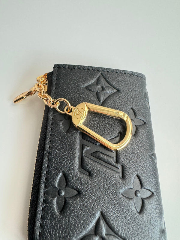LV Noa Key Holder Black Monogram Calfskin 221549