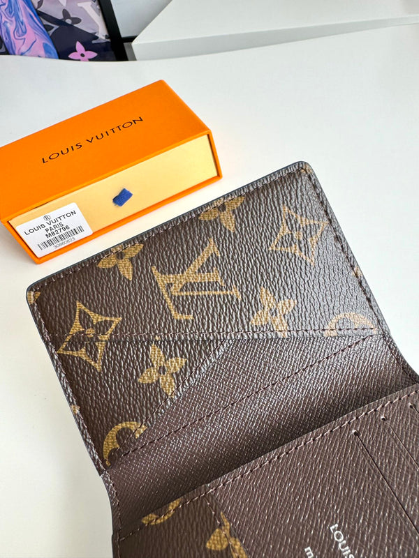 LV M82796 Pocket Wallet Blue Brown Monogram Canvas 221261