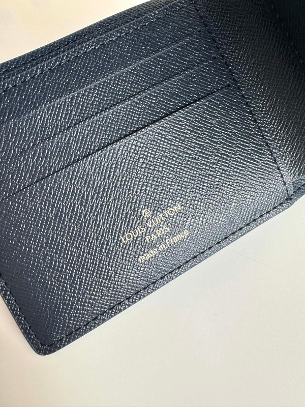 Portafoglio multiplo LV in tela monogramma blu inchiostro 221271