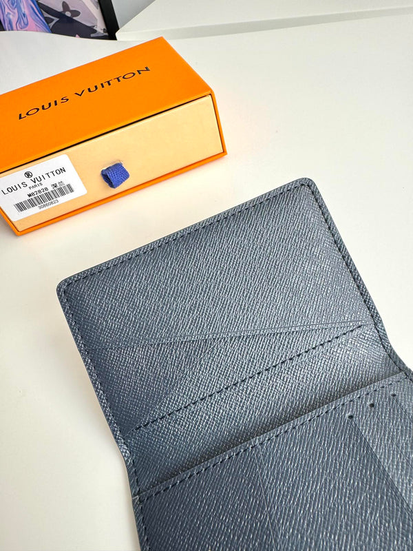 LV Pocket Wallet Ink Blue Monogram Canvas 221272