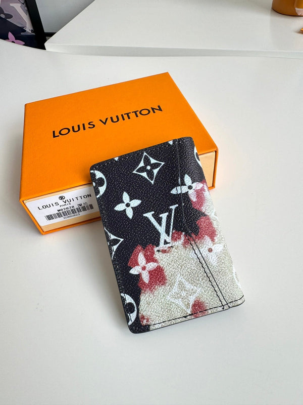 LV Pocket Wallet Ink Blue Monogram Canvas 221272