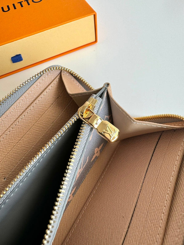 LV Clemence Wallet Trianon Gray Monogram Canvas GHW 221282