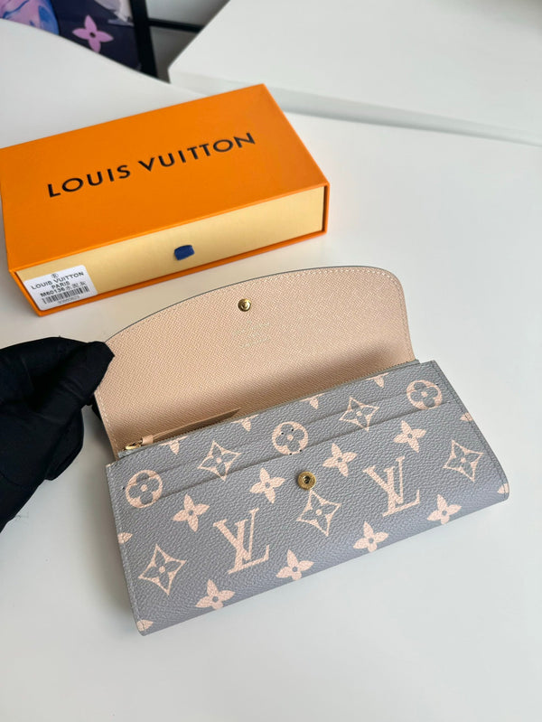 LV Emilie wallet Trianon Gray Monogram Canvas GHW 221283