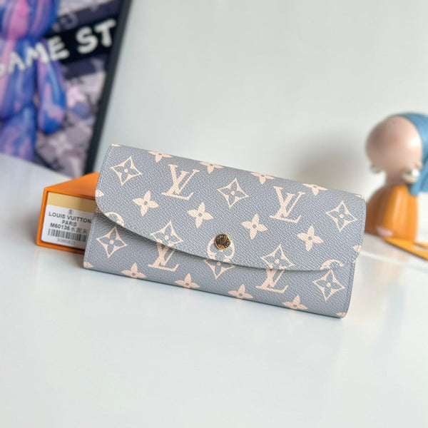 LV Emilie wallet Trianon Gray Monogram Canvas GHW 221283