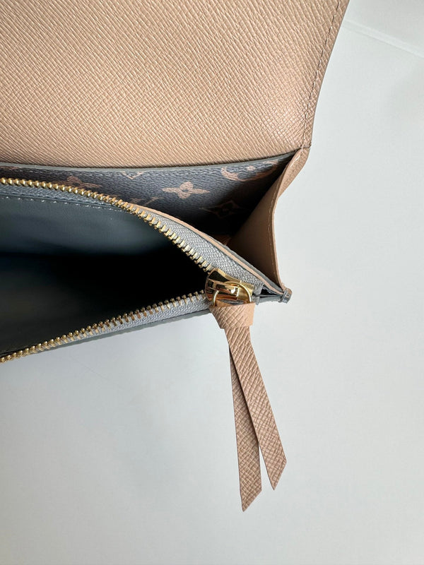 LV Emilie wallet Trianon Gray Monogram Canvas GHW 221283