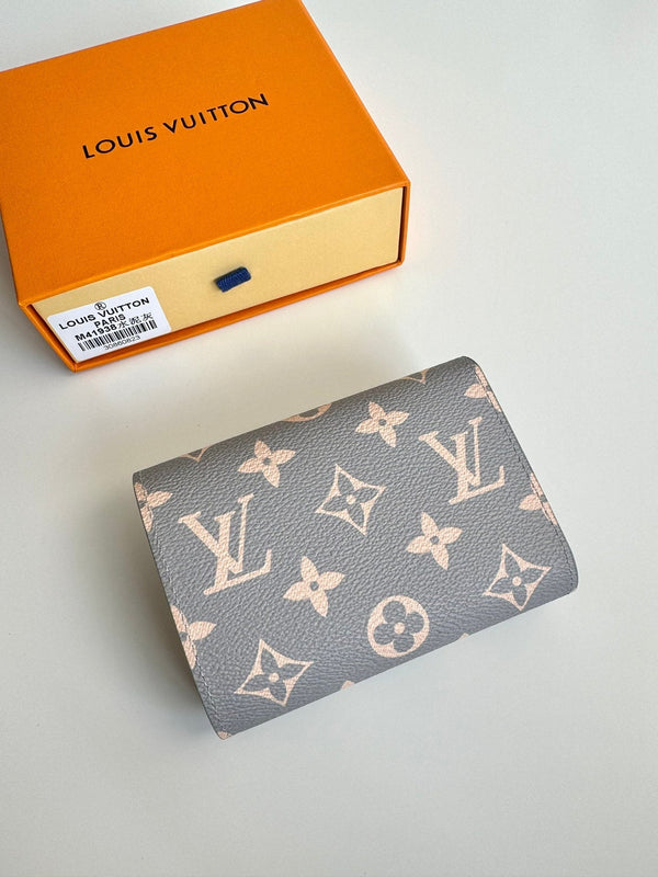LV Victorine Wallet Trianon Gray Monogram Canvas GHW 221284