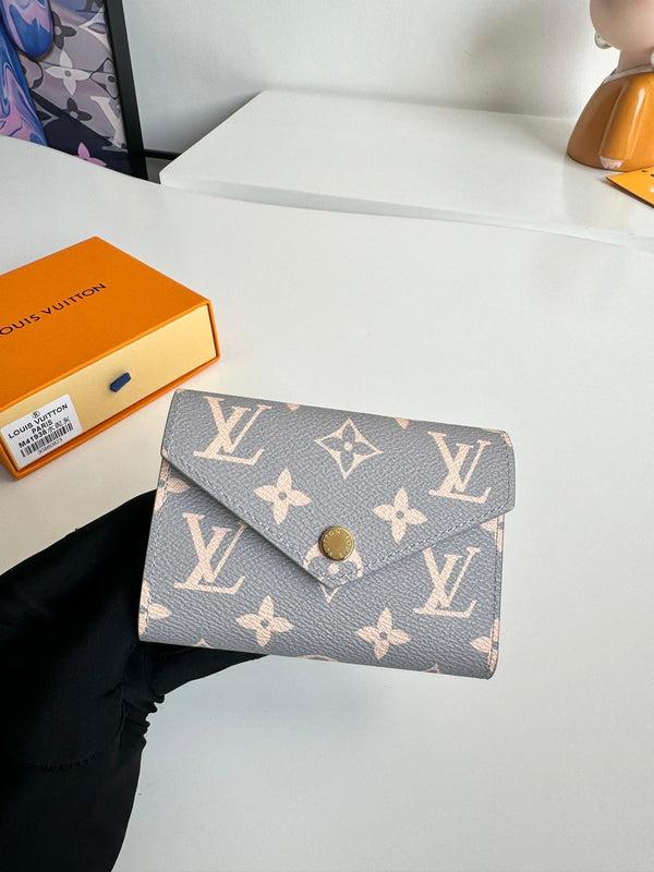 LV Victorine Wallet Trianon Gray Monogram Canvas GHW 221284