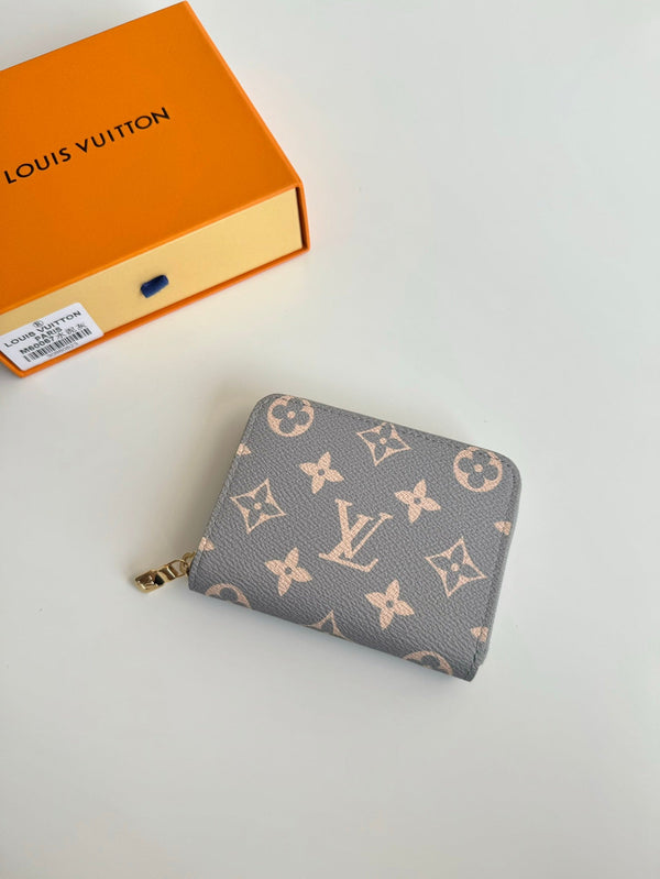 LV Zipper Coin Purse Trianon Gray Monogram Canvas GHW 221285