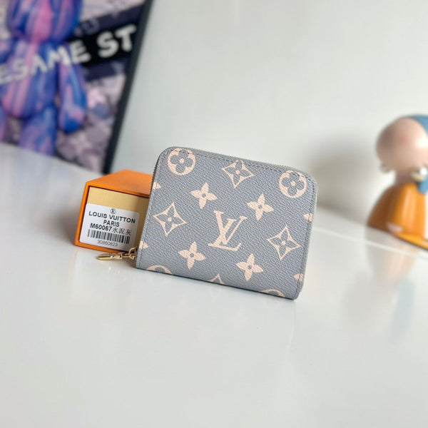 LV Zipper Coin Purse Trianon Gray Monogram Canvas GHW 221285