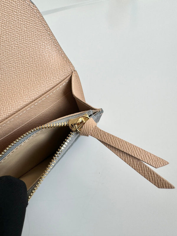 LV 24 Rosalie Coin Purse Trianon Gray Canvas GHW 221287