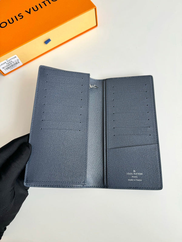 LV Brazza Navy Blue Monogram Gradient Canvas 221312