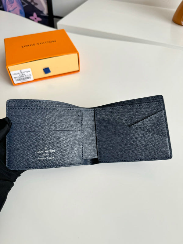 Portafoglio multiplo LV in tela sfumata monogramma blu navy 221313