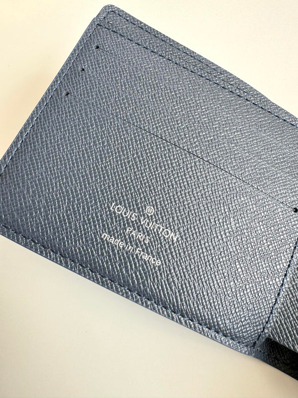 Portafoglio multiplo LV in tela sfumata monogramma blu navy 221313