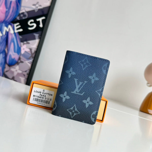 LV Pocket Organizer Navy Blue Monogram Gradient Canvas 221314
