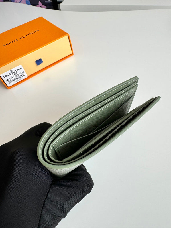 LV Multiple Wallet Green Monogram Gradient Canvas 221316